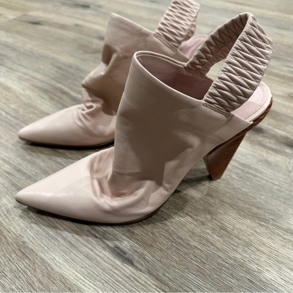 {preloved} Sigerson Morrison Cream  Women's Mules - Picture 3 of 9